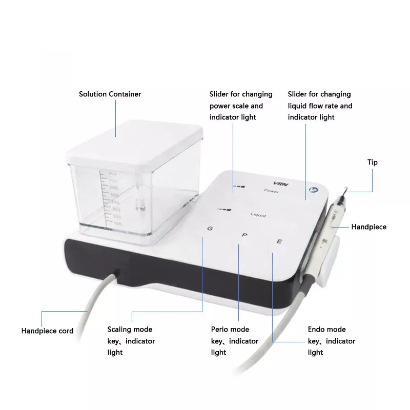Dental Ultrasonic Scaler Scaling Perio Endo &LED Handpiece for EMS Woodpecker
