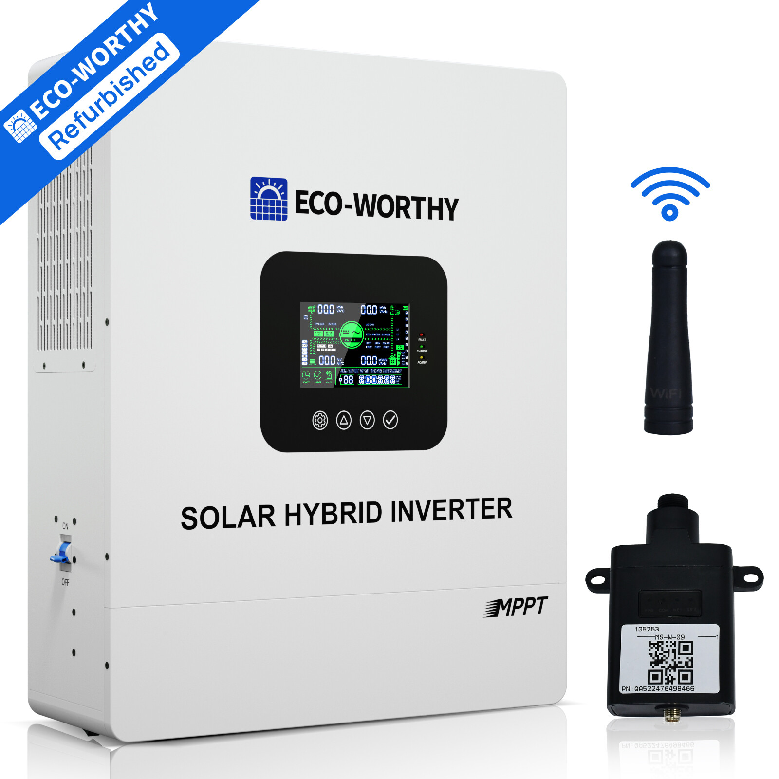 5KW 48V Solar Hybrid Inverter 100A MPPT Charge Controller Certified Refurbished