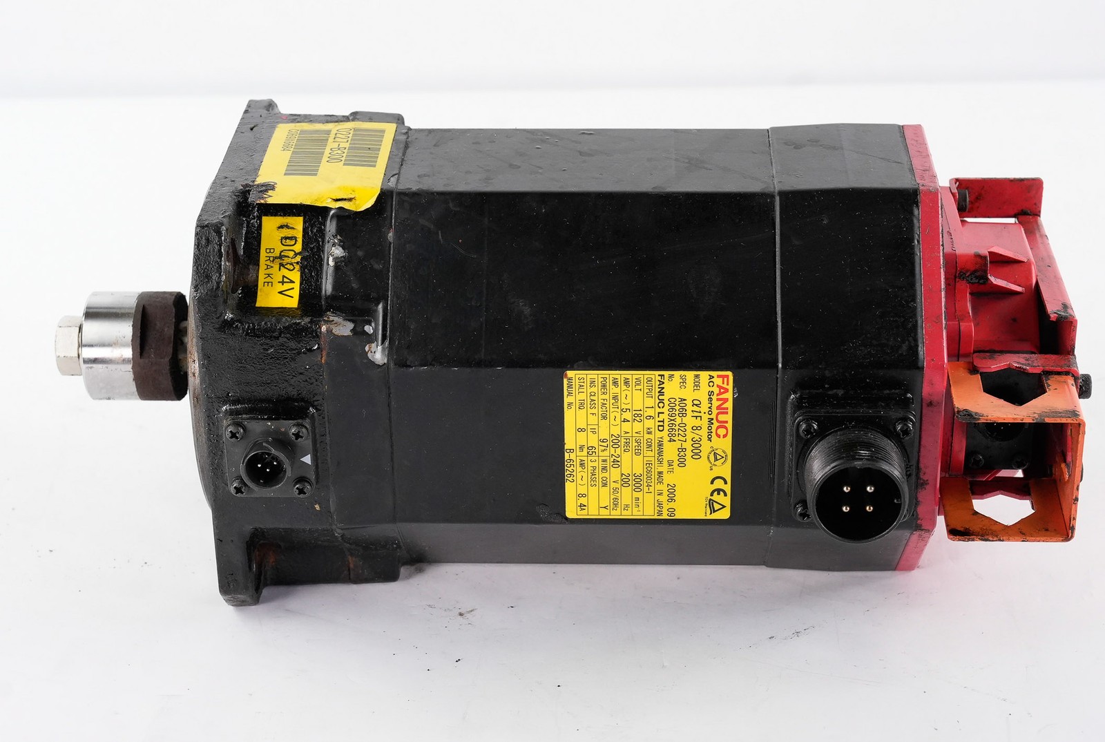 FANUC A06B-0227-B300 Alpha iF 8/3000 AC Servo Motor A06B0227B300 1.6kW