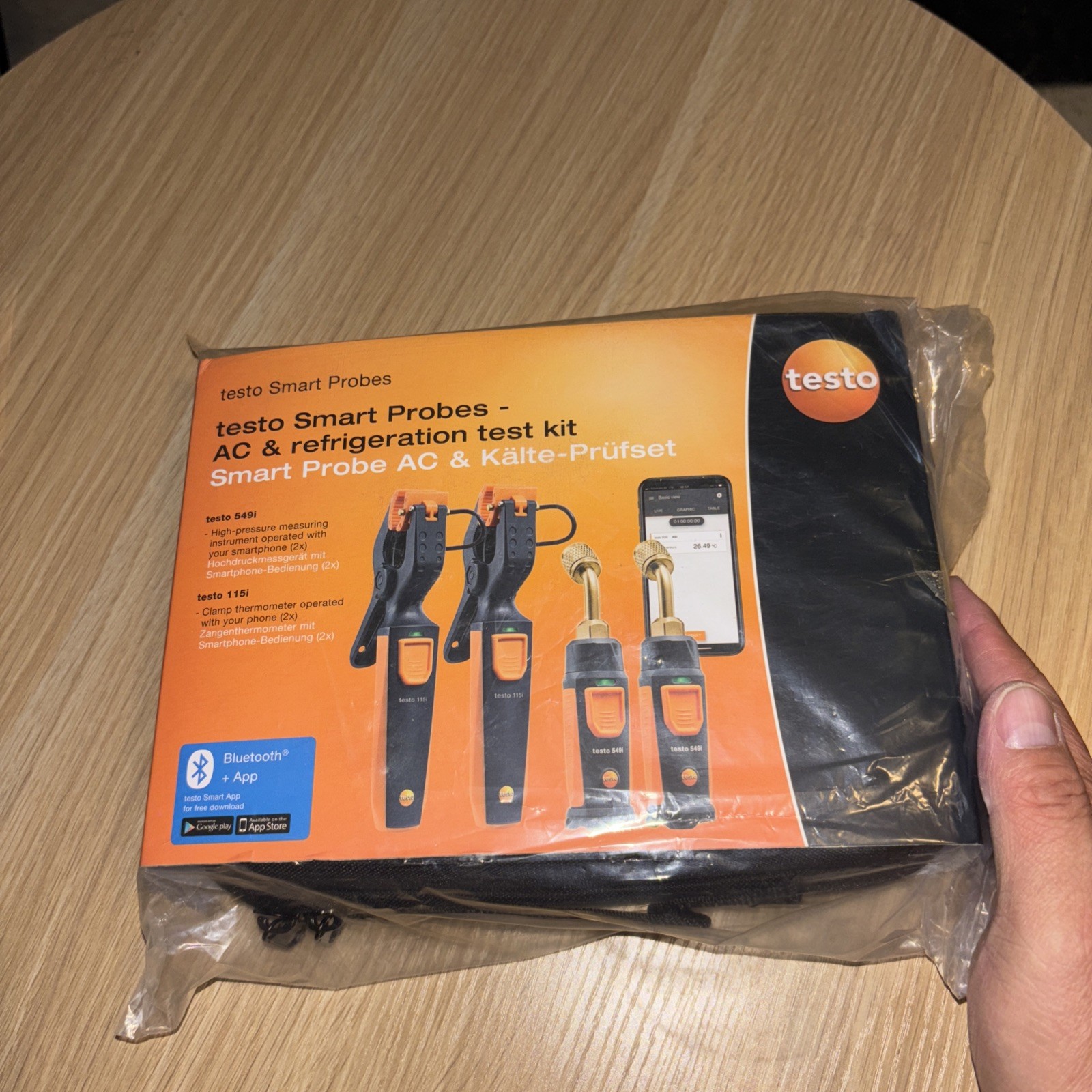 testo Smart Probe Kit I HVAC/R Gauge Set for air Conditioning, Refrigeration