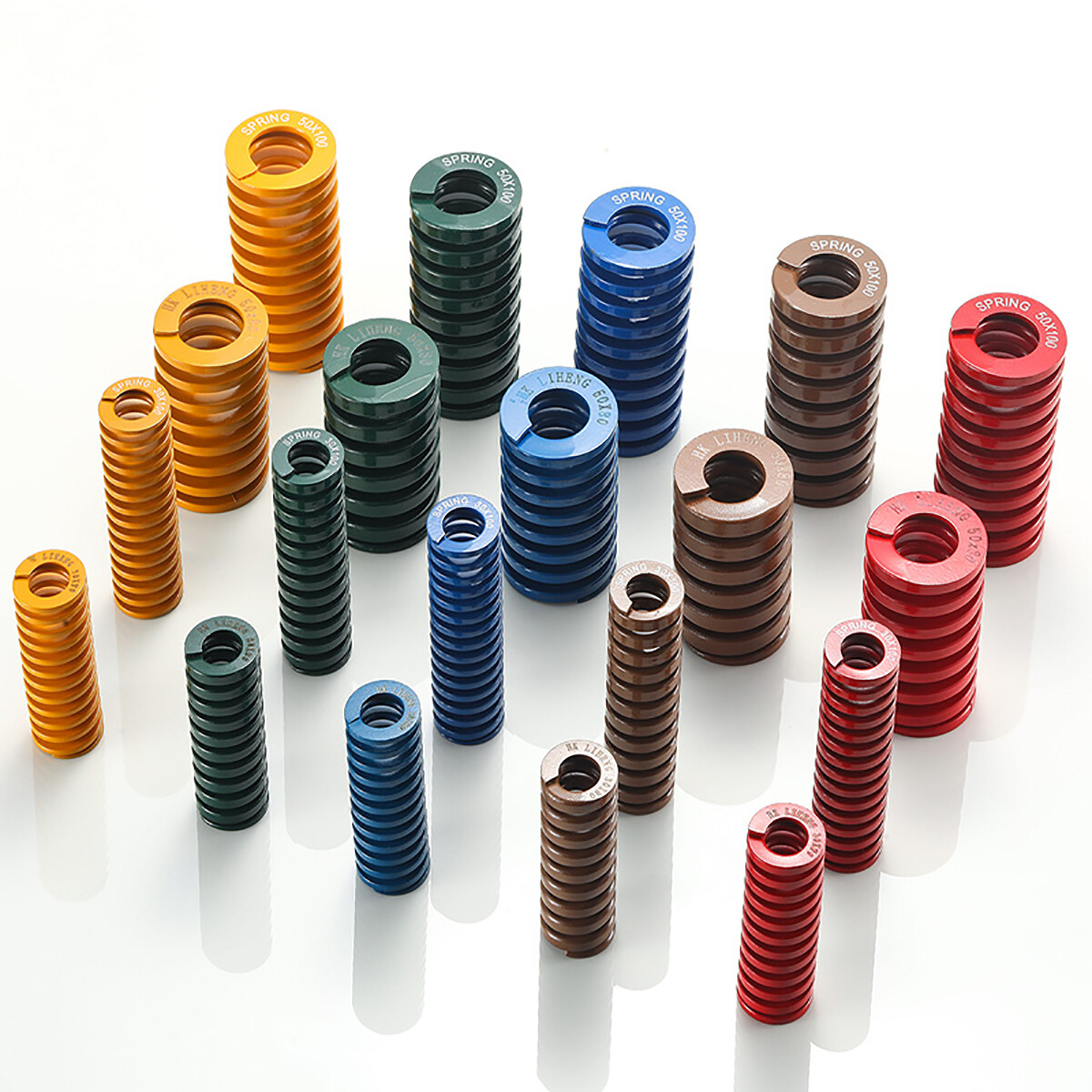 OD 16mm/ID 8mm Die Springs Compression Mould Spring Light/Medium/Heavy Load Duty
