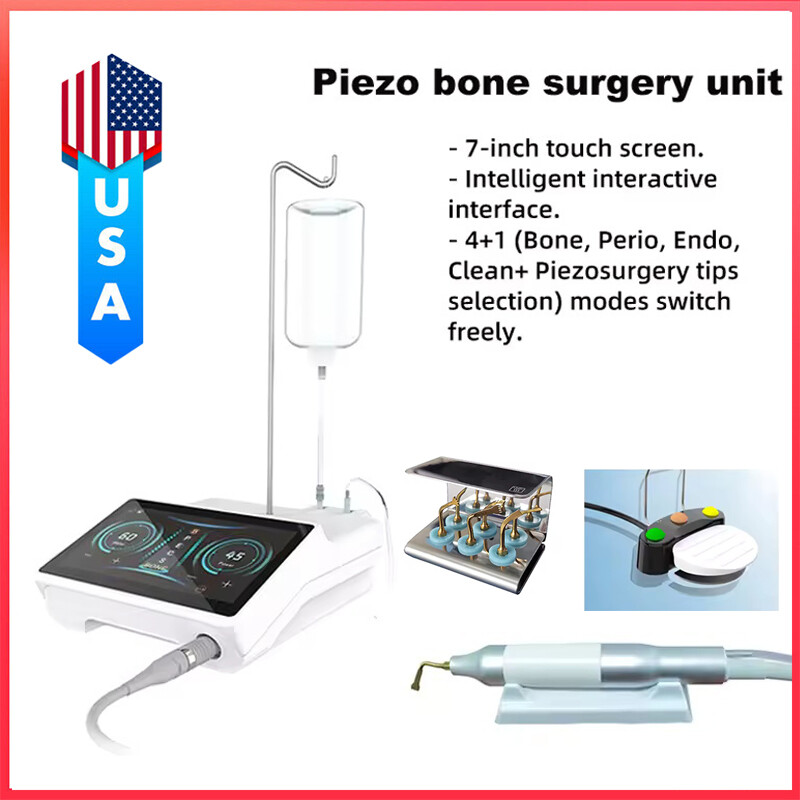 Woodpecker Style Ultra Surgery Piezo Bone Unit-Surgic Touch+LED Handpiece 6 Tips