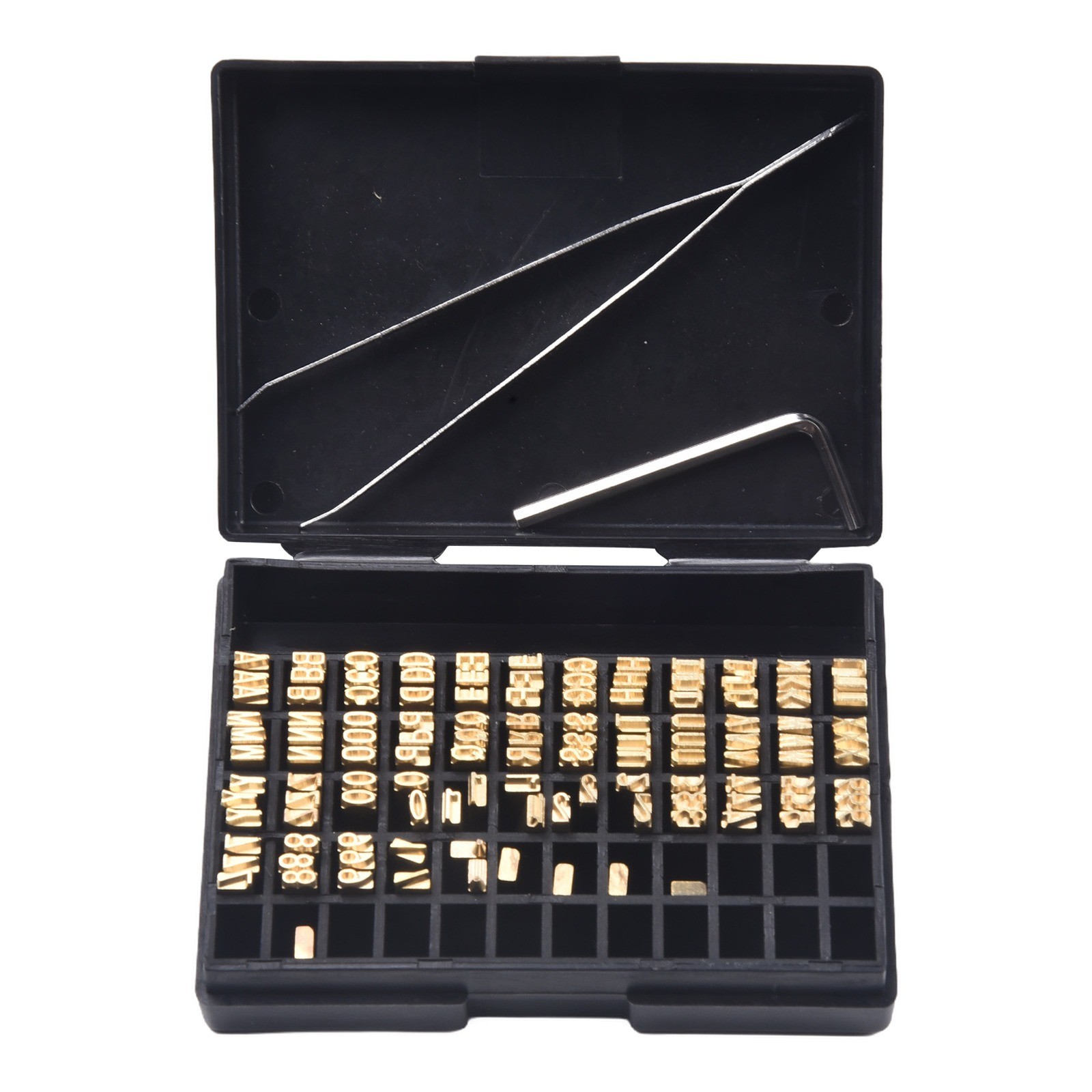 Coding Machine Word Grain Copper Letters Thermal Ribbon Printing Font 120pcs
