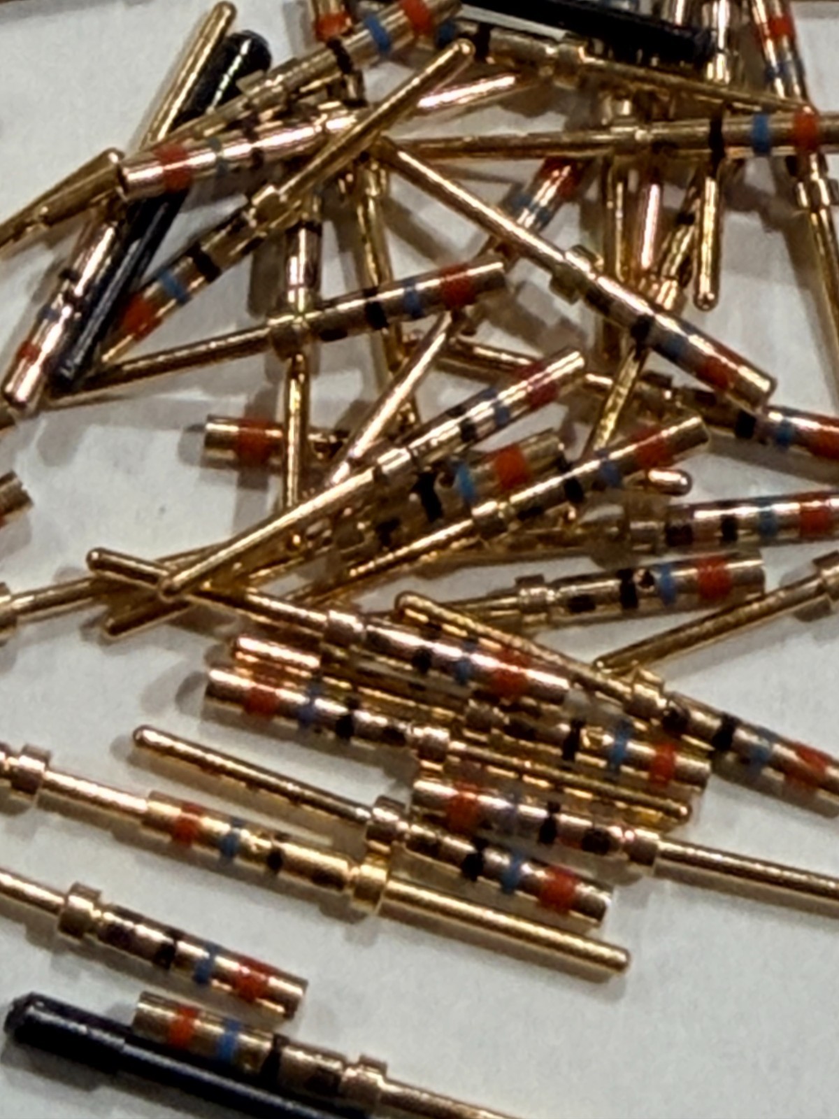 Mil Spec Aerospace GOLD Plated NOS Deutsch M39029/58-360 x68Pcs