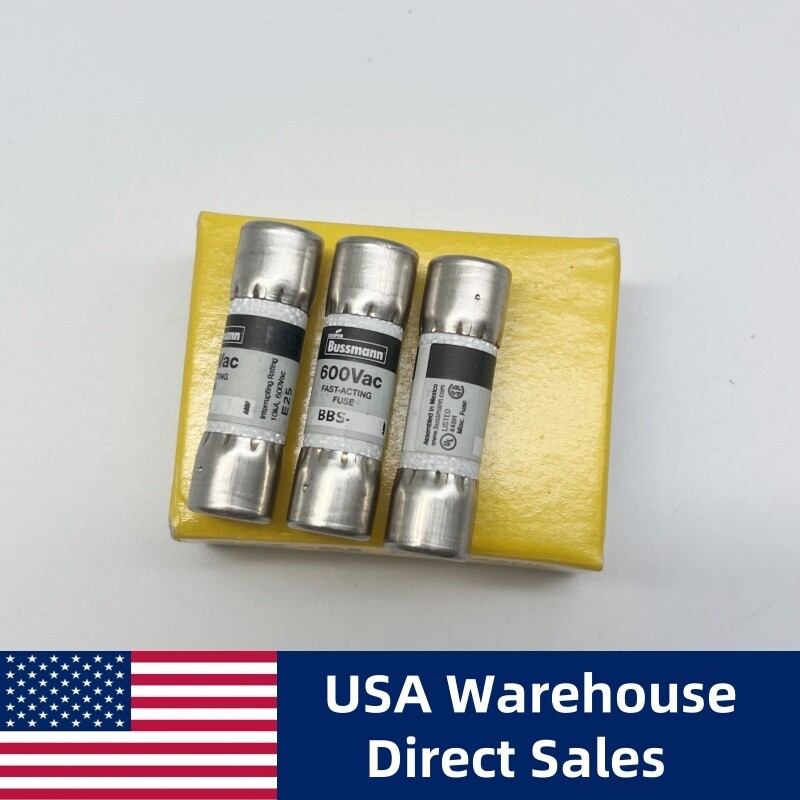 10PCS New Bussmann BBS-5 BBS5 5A 600V Fast Acting Fuse