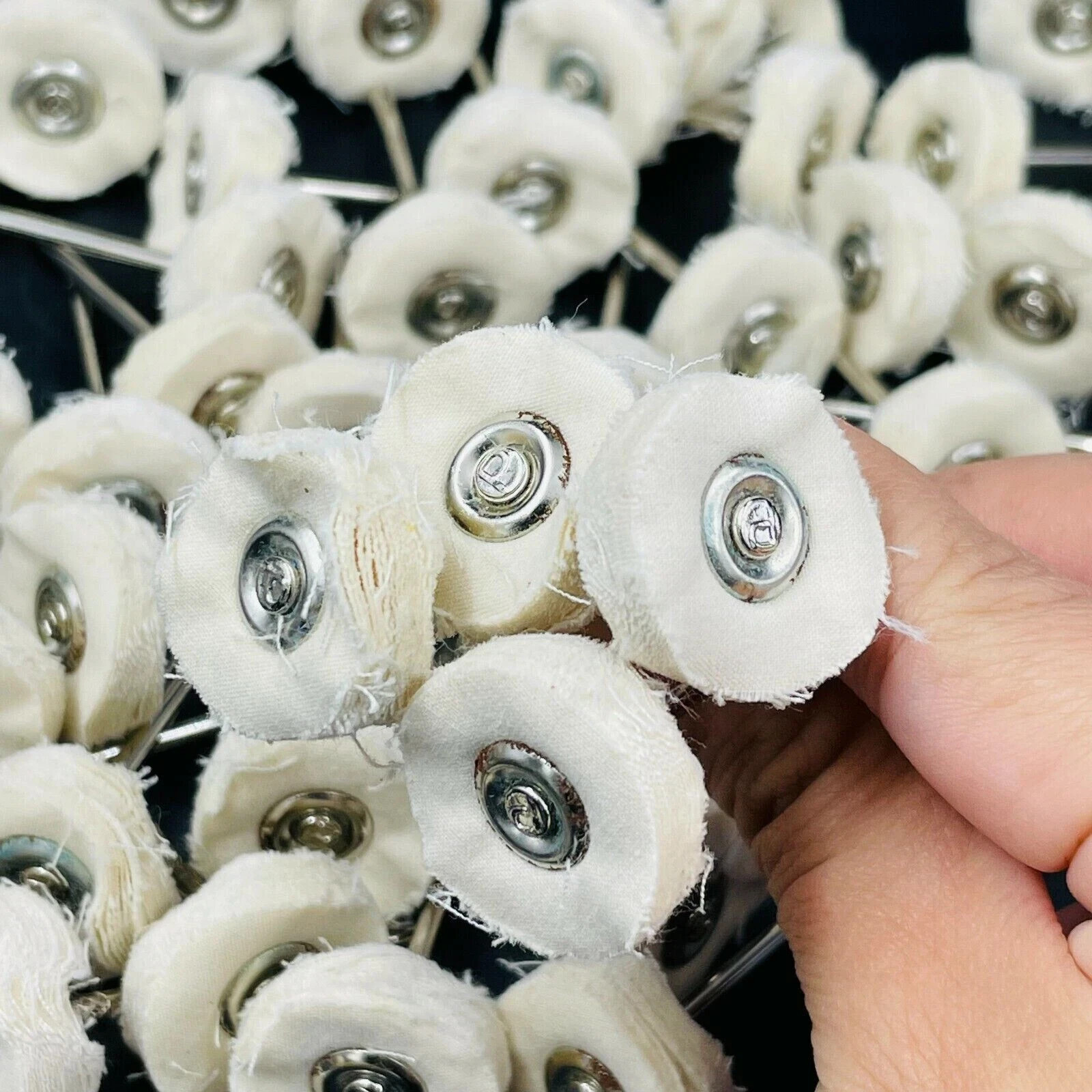 Dental Odontologia Cotton Cloth Buffing Rotary Grind Polishing Brush Wheel Tools