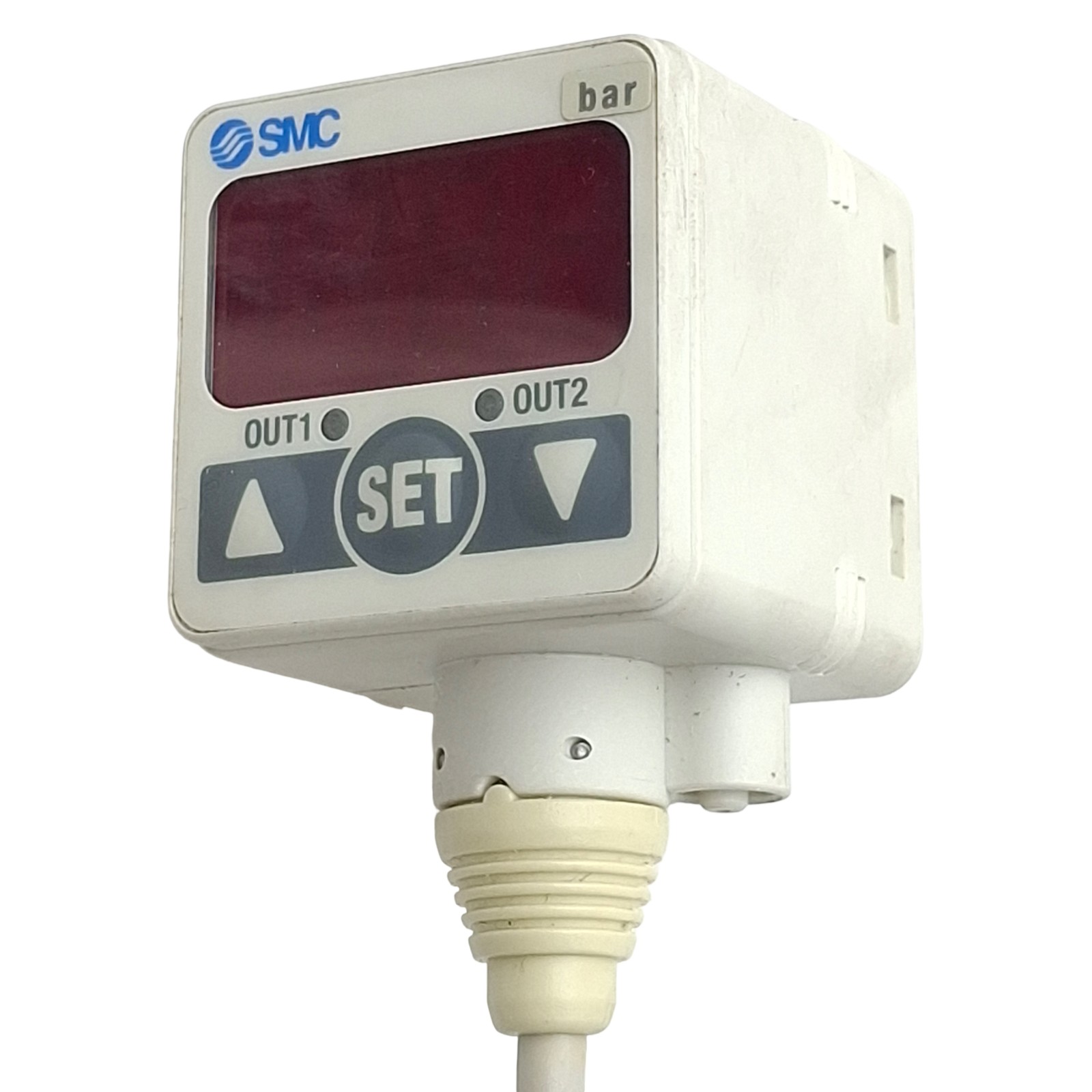 SMC ZSE40F-T1-22L Digital Vacuum Switch NPN, -100.0~100.0kPa, 12-24VDC, 1/8″ NPT