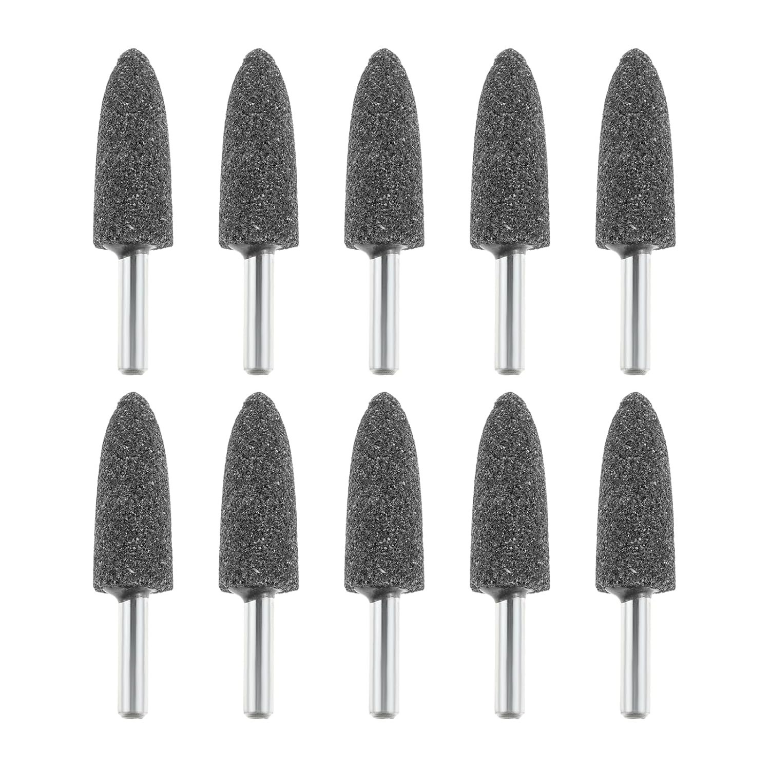 10Pcs 16mm Mounted Grinding Stones, Cone Shape Aluminum Oxide Polishing Abras…
