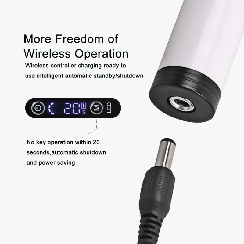 Wireless Dental Light Curing Machine 1s/2mm Resin Curing Light 800-2400mW/cm²