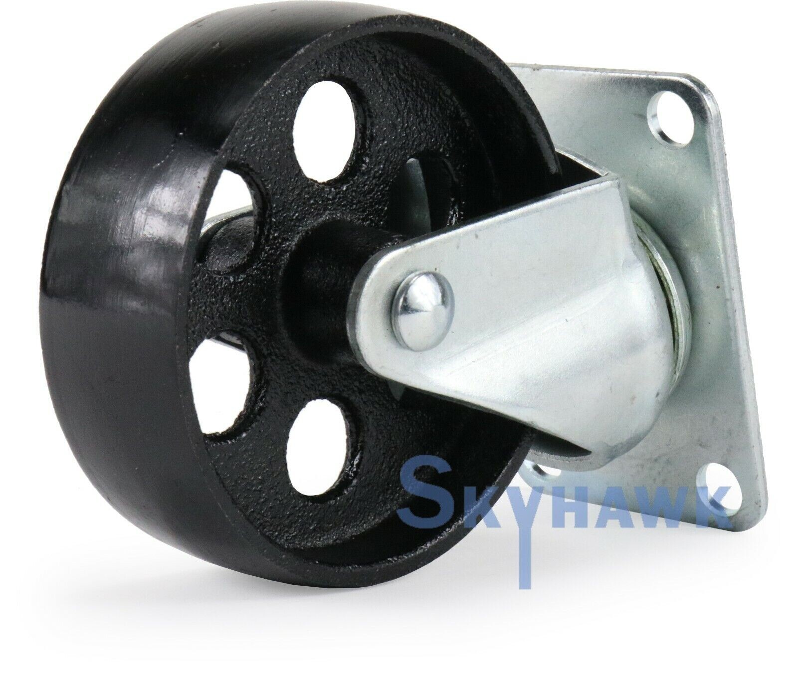 3-1/2″ 350-lb Capacity All-Steel Wide Wheel Swivel Top Plate Casters