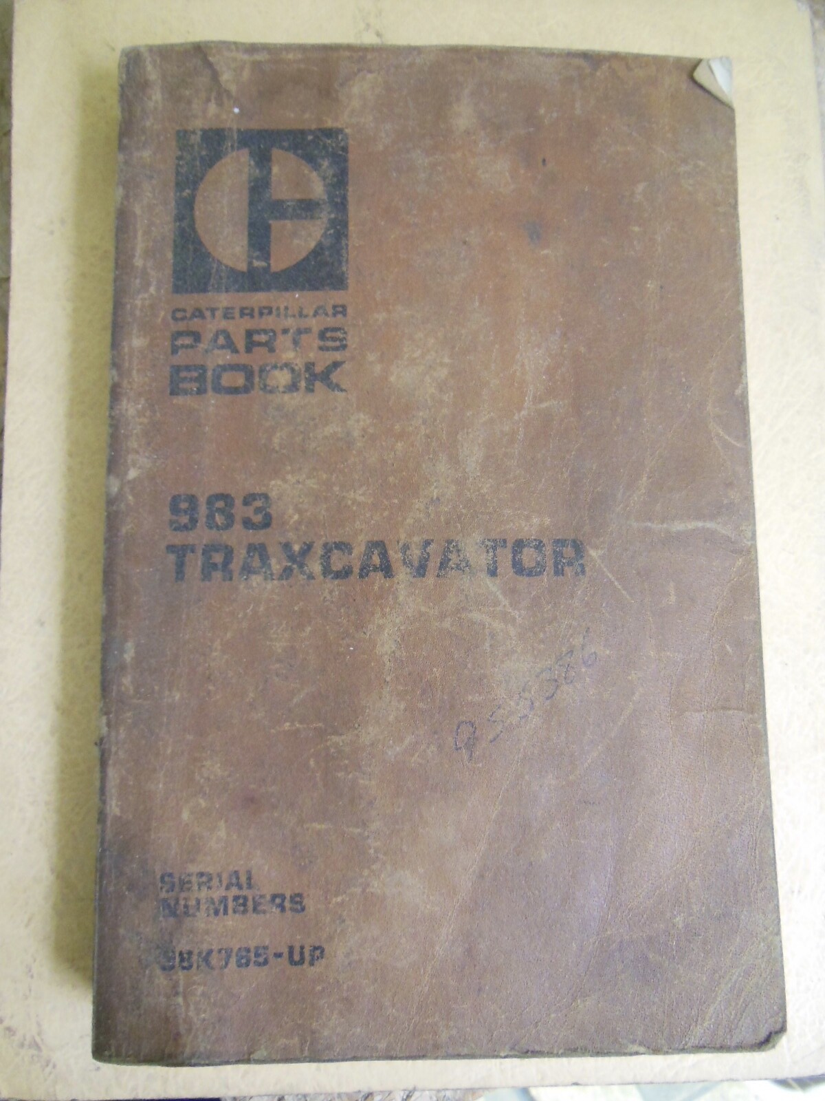 CATERPILLAR – 983 Traxcavator – PARTS Book – Serial No. 38K765 – up