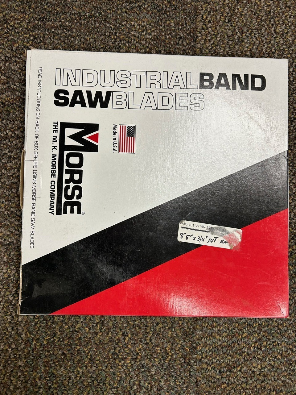 MK Morse Bi-Metal Bandsaw Blade 3654141010, 101″ x 3/4″ x .035 x 14 TPI, Raker