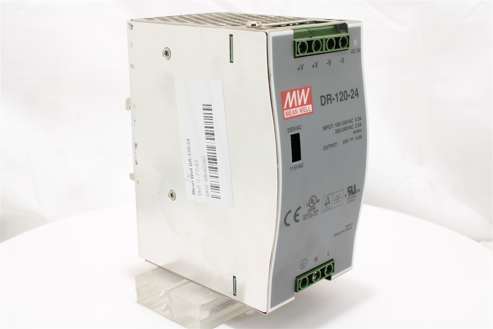 Mean Well DR-120-24 Power Supply | 24V | 5A | 120W | DIN Rail