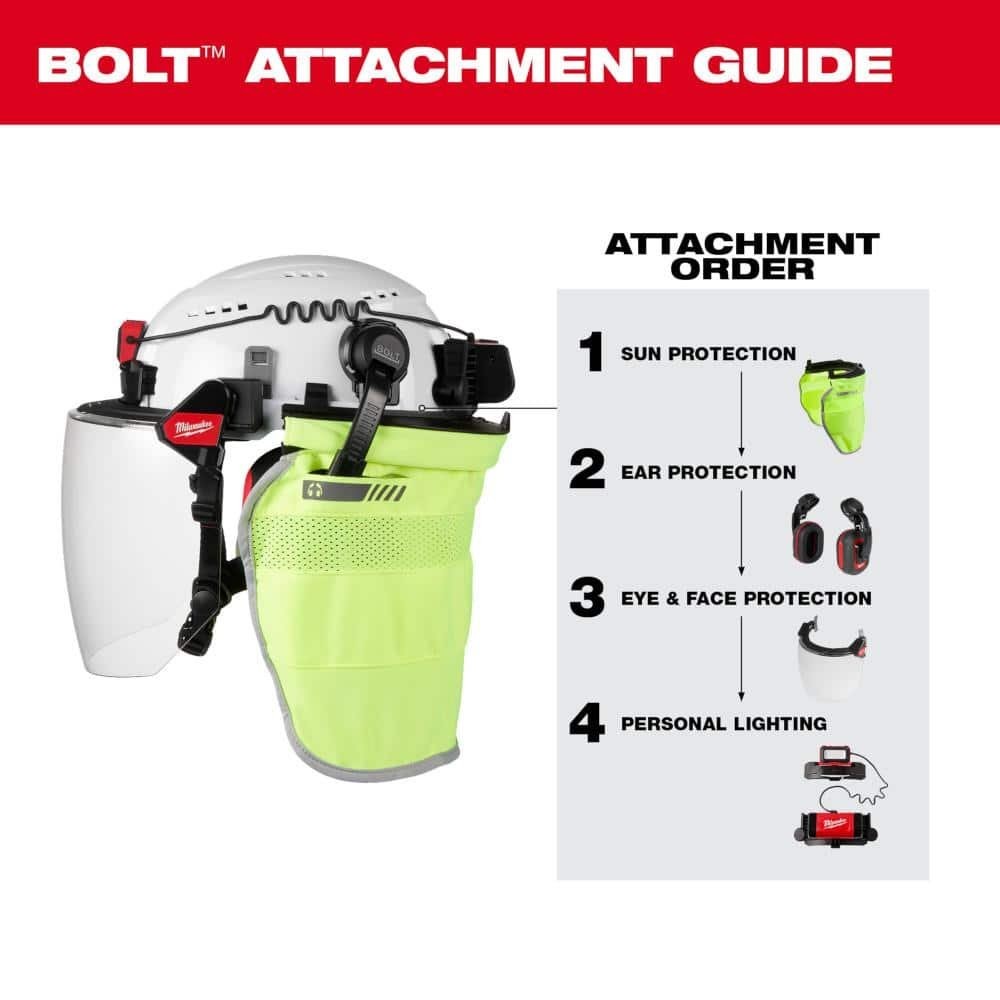 Milwaukee BOLT Earmuffs with Noise Reduction Rating of 24 dB 48-73-3250