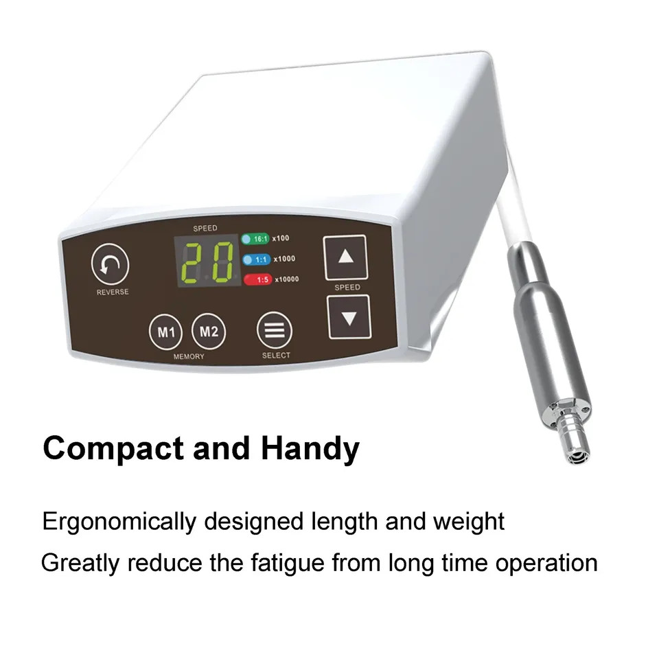 COXO Dental Electric Micro Motor System LED Handpiece C-PUMA 1:5 Contra Angle