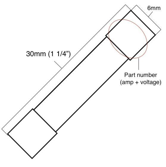 5x MDA 12A 250v Slow-Blow Ceramic Fuses, 12 Amp MDA12A, T12A, 6X30mm, Fast Ship