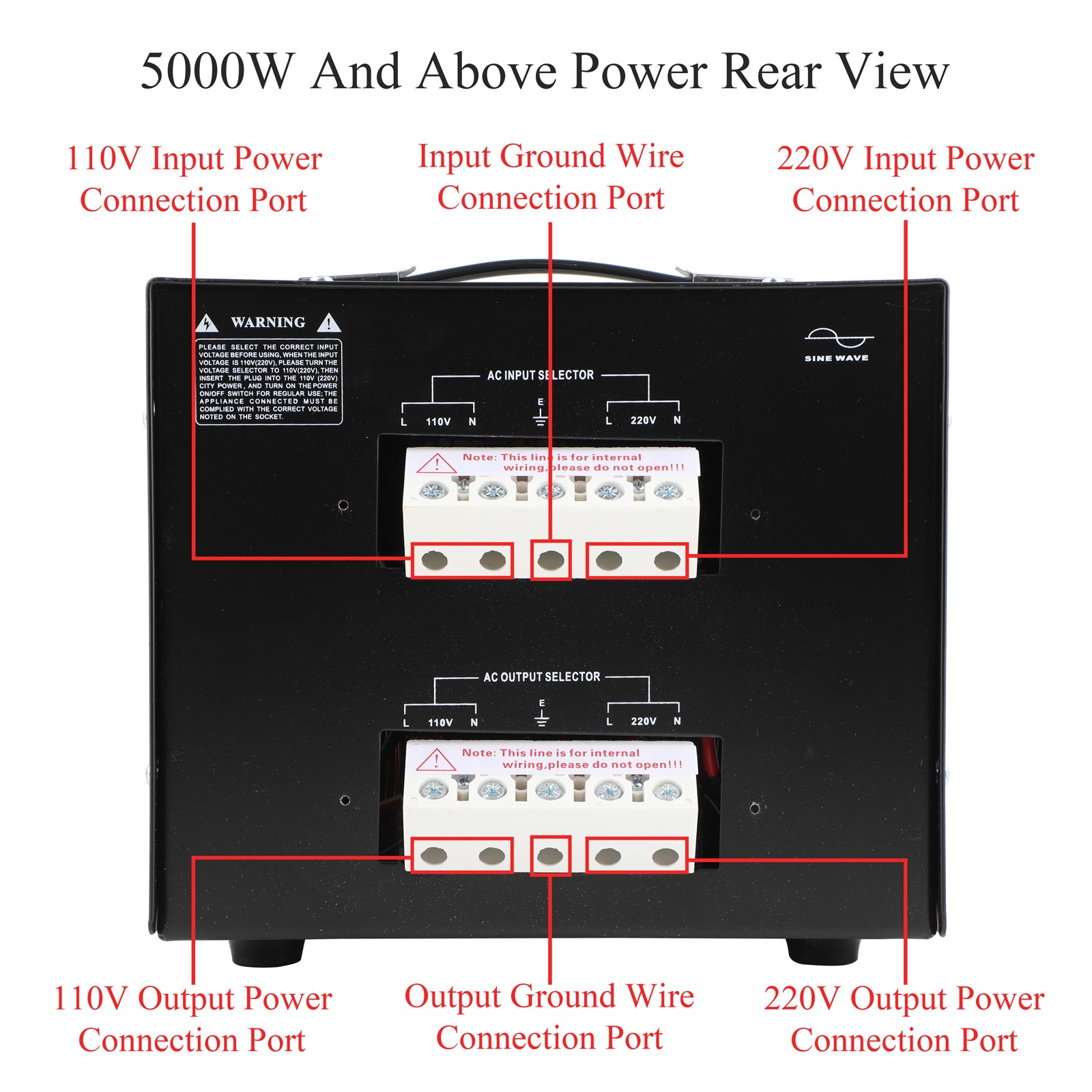 Voltage Transformer AC 110V to 220V OR AC 220V to 110V Step Up & Step Down 500W