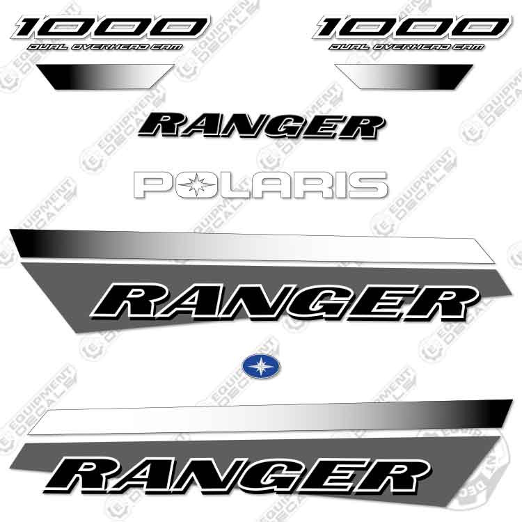 Fits Polaris Ranger 1000 Decal Kit Crew UTV (2022) – GREY – 3M VINYL