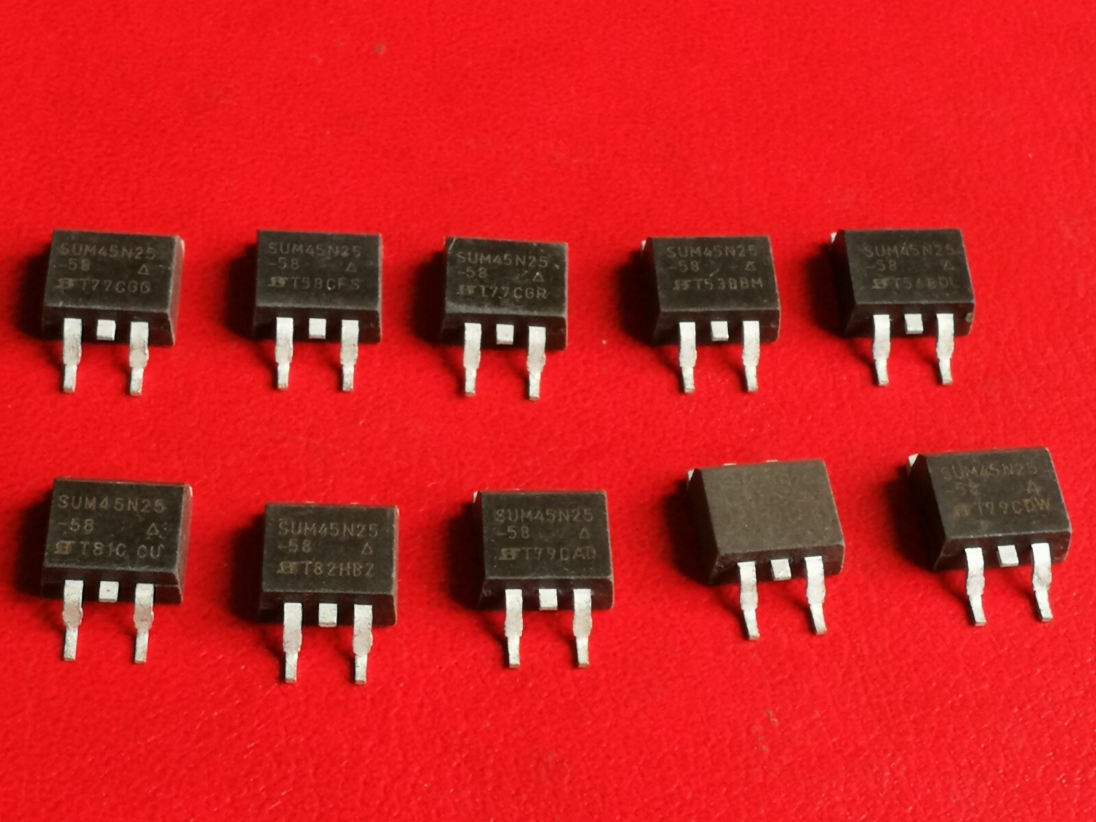 SUM45N25-58 SUM45N25 TO-263 250 V 45A – 2 Pieces