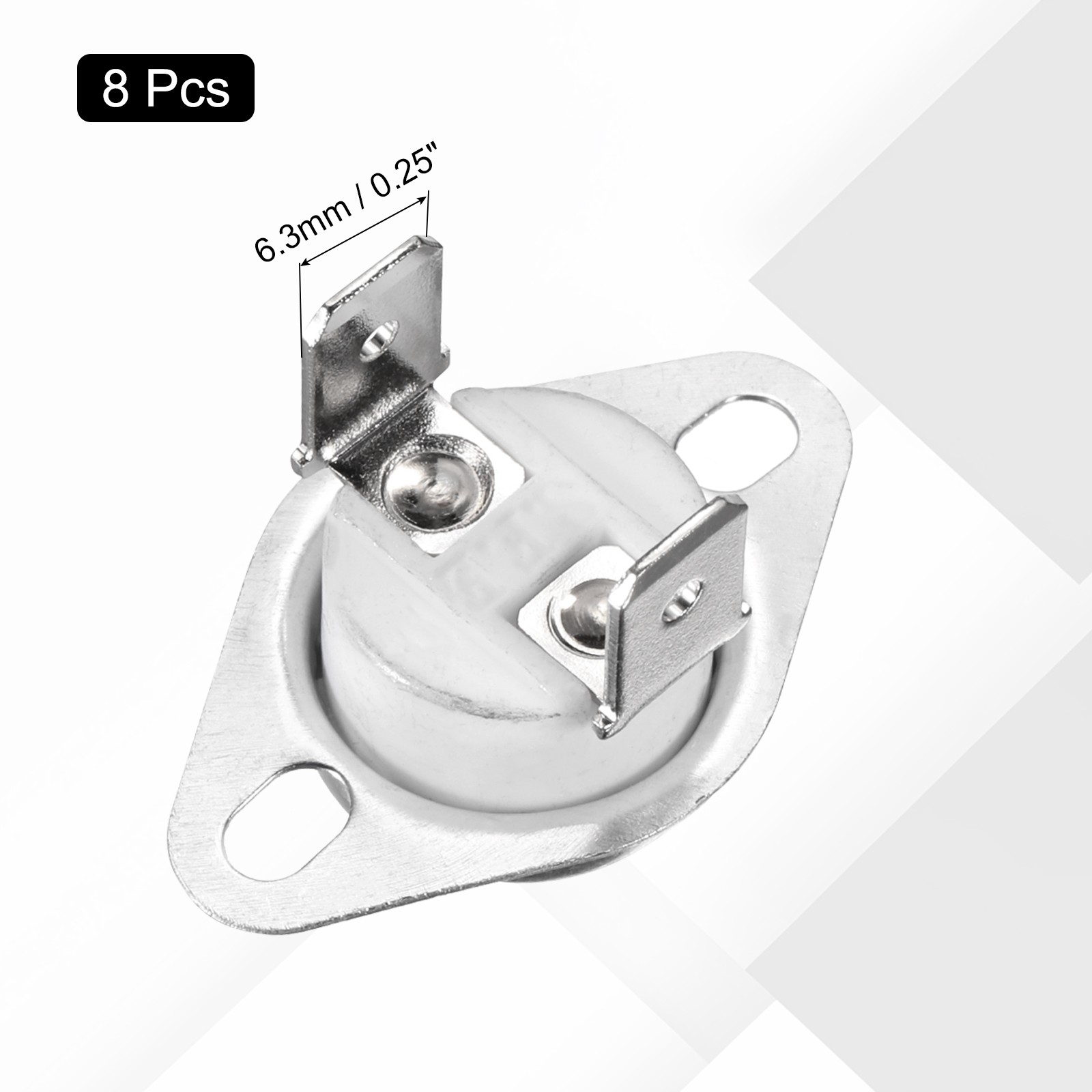 Thermostat KSD301 125°C/257°F 16A NO Adjustable for Thermal Switch 8pcs