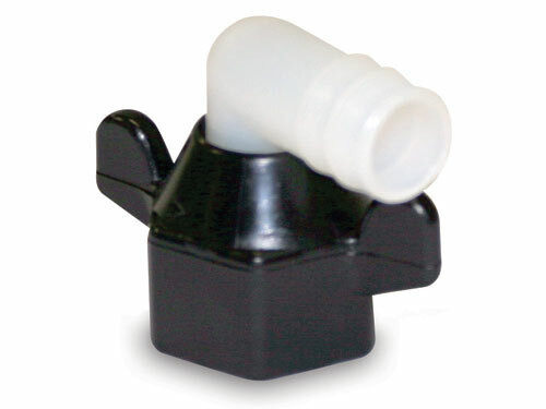234-3916 Shurflo 3/8″ Barb X 1/2″ FPT Swivel Elbow
