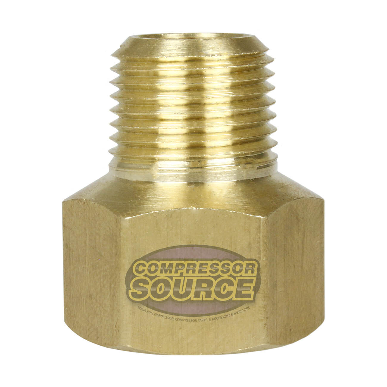 1/2″ x 3/8″ Female NPTF x Male NPTF Solid Brass Extension Adapter Pipe Fitting