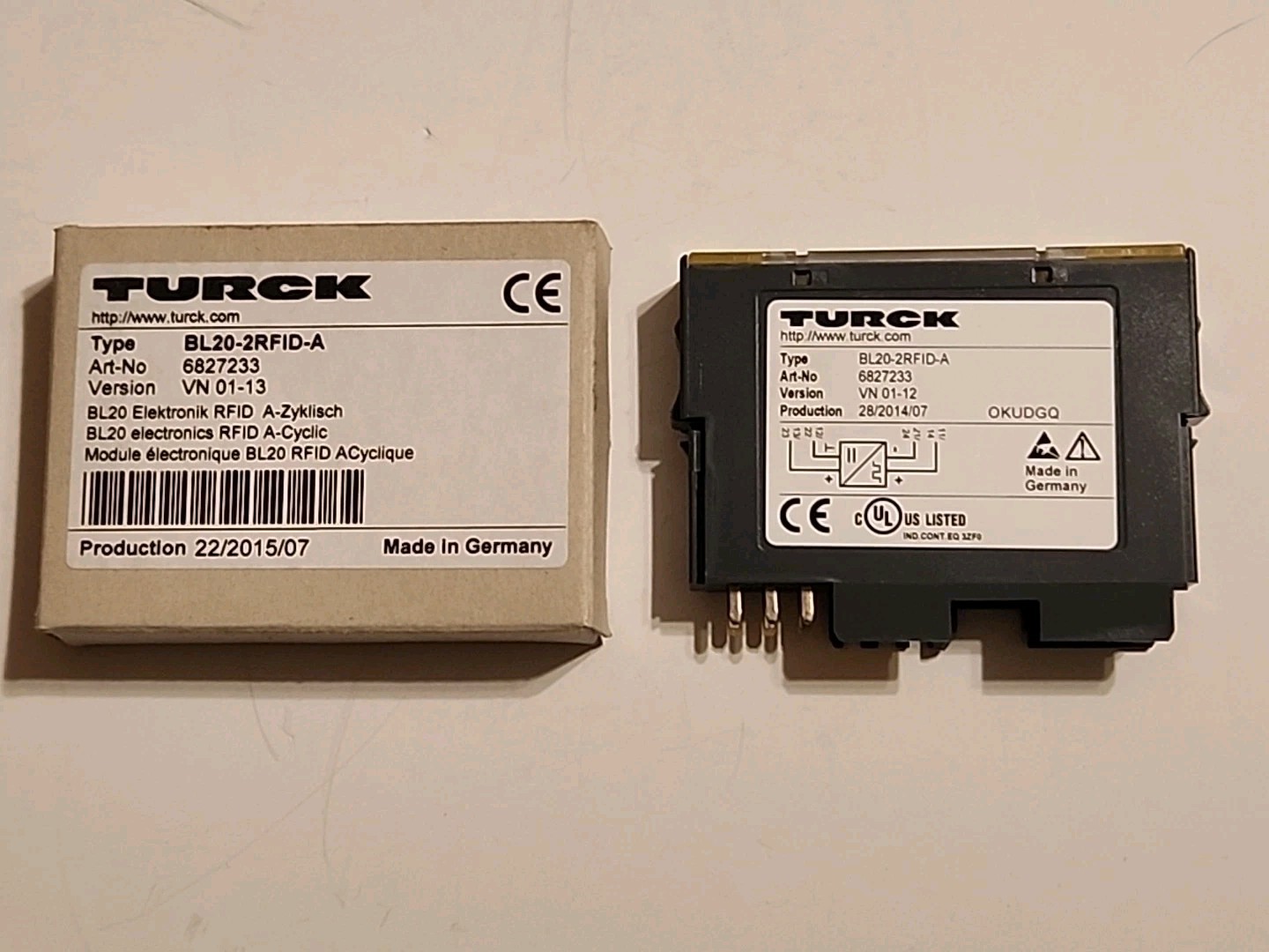 NEW TURCK BL20-2RFID-A, ELECTRONIC MODULE, 6827233 – Free Shipping