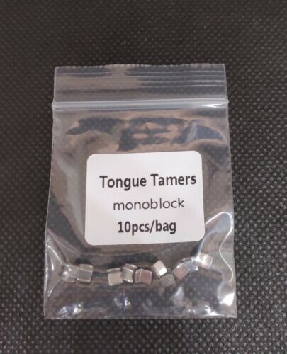 50Pcs Dental Orthodontic MIM Bite Turbos Tongue Tamers Monoblock Bondable Hinge