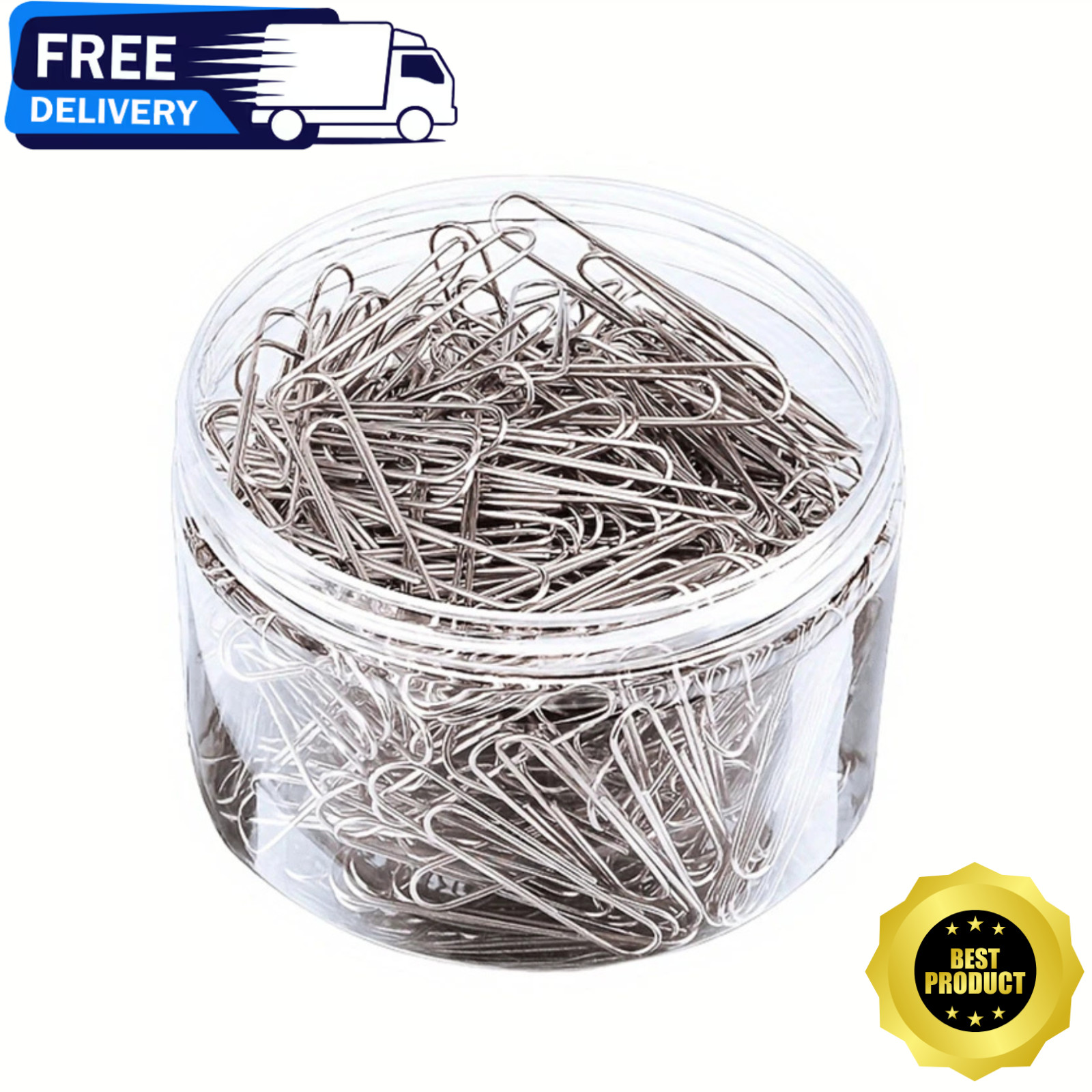300pcs Large Size Paper Clips Silver Office School Document Paper Organizer Clip