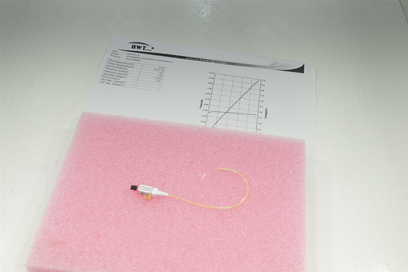 NEW BWT K915FB2RN-10.00W Laser Fiber Optical Cable Diode L4-LIKE 10W/915nm