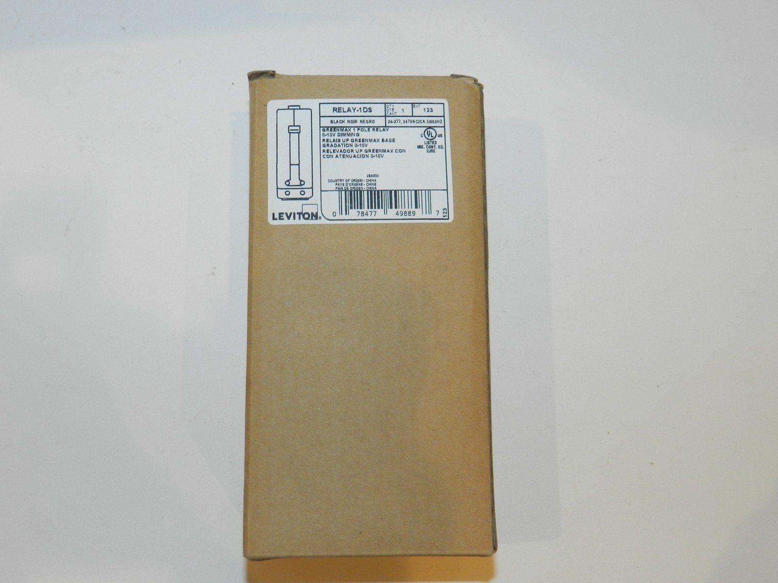 LEVITON GreenMAX Relay, Latching, 1-pole, 0-10v Dimming and Switching NEW NIB