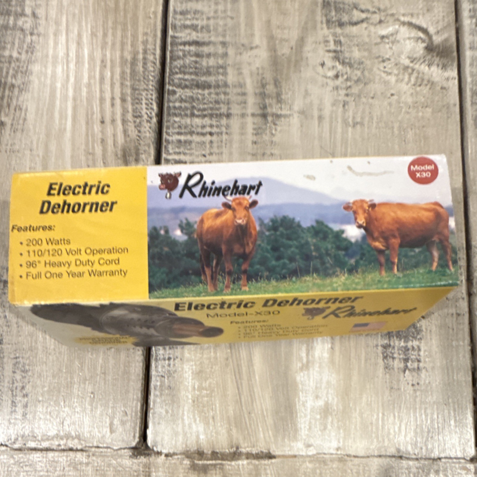 Rhinehart X-30 Electric Dehorner Model 00314, 200 Watts, 110/120 Volt, 96″ Cord