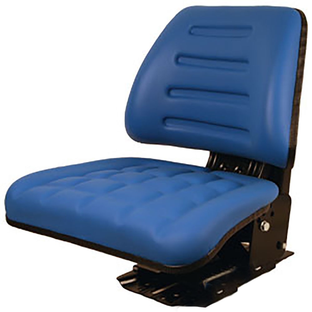 Seat Assembly Trapezoid Backed Vinyl Blue Fits Ford 4630 545 4130 5030 3930 445