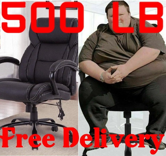 500lb big and tall leather heavy duty wide ergonomic executive High back chair