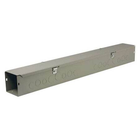 Wiegmann Hs666 Straight Wireway,Nema 1,Length 6 Ft,Gray