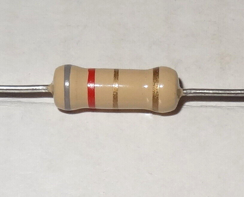 2 pcs 8.2 ohm 1W Carbon Film Power Resistors.