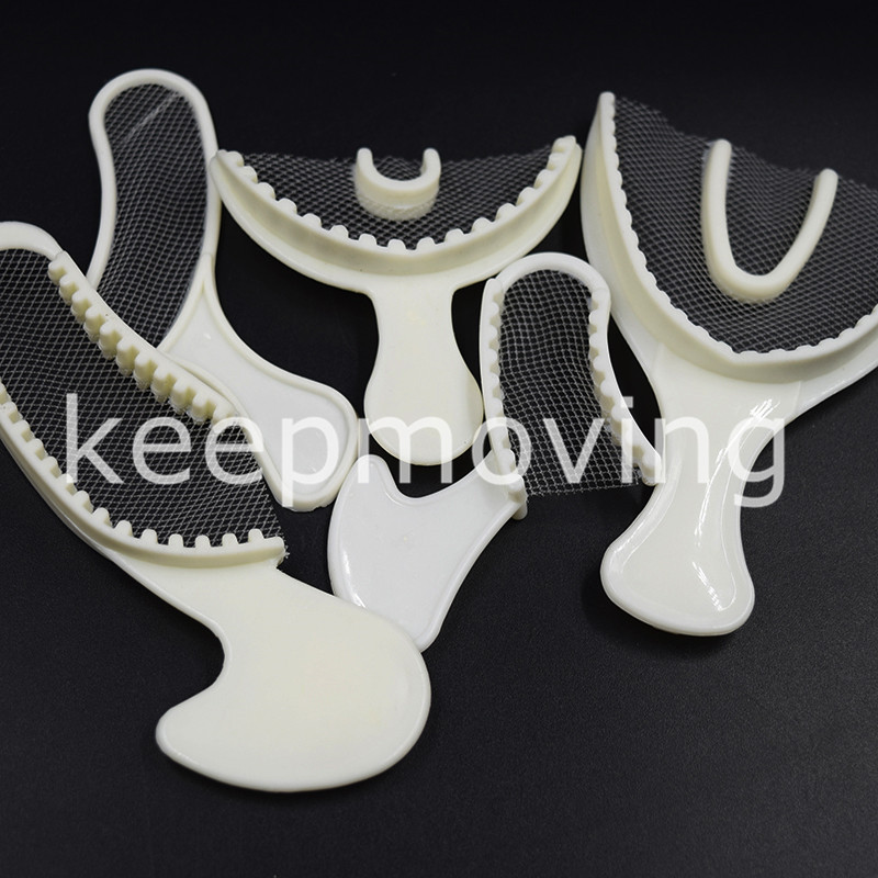 5 Pcs/1 Set Posterior Bite Registration Tray Trays Dental Impression Disposable