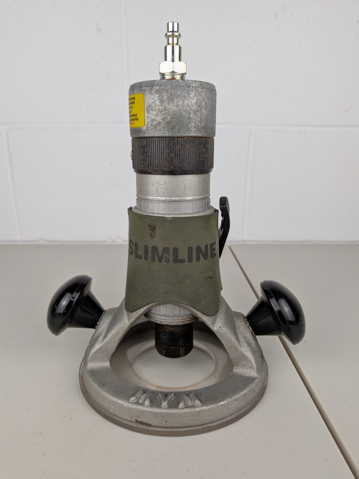 Sioux Tools 1985-1/2 Twist Throttle Router 20,000 RPM Pneumatic Air MVM Slimline