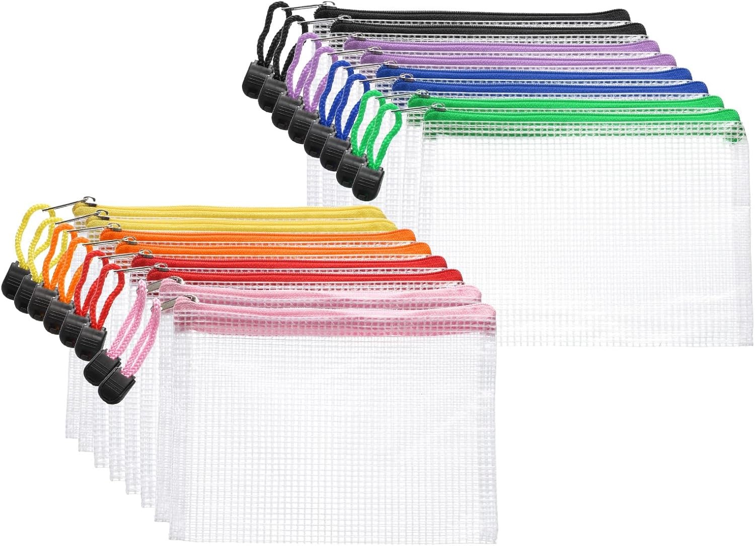 A6, Dark Blue, Orange, Green, Red, Yellow, Light Purple, Pink, Black
