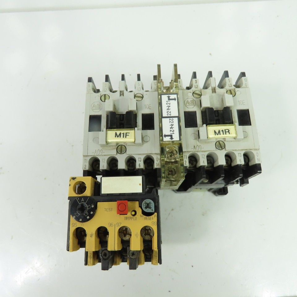 Allen-Bradley 104-A09ND3 9A 3-Pole Reversing Motor Starter 120V Coil 1.5-2.3A
