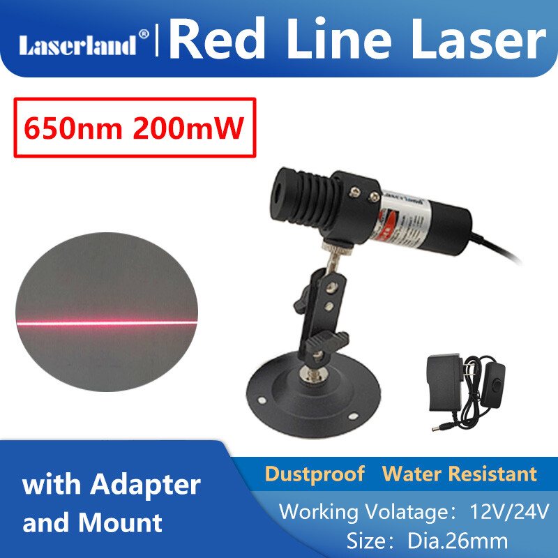 22100 650nm 200mW Red LINE Generator Laser Module Locator Alignment Woodworks