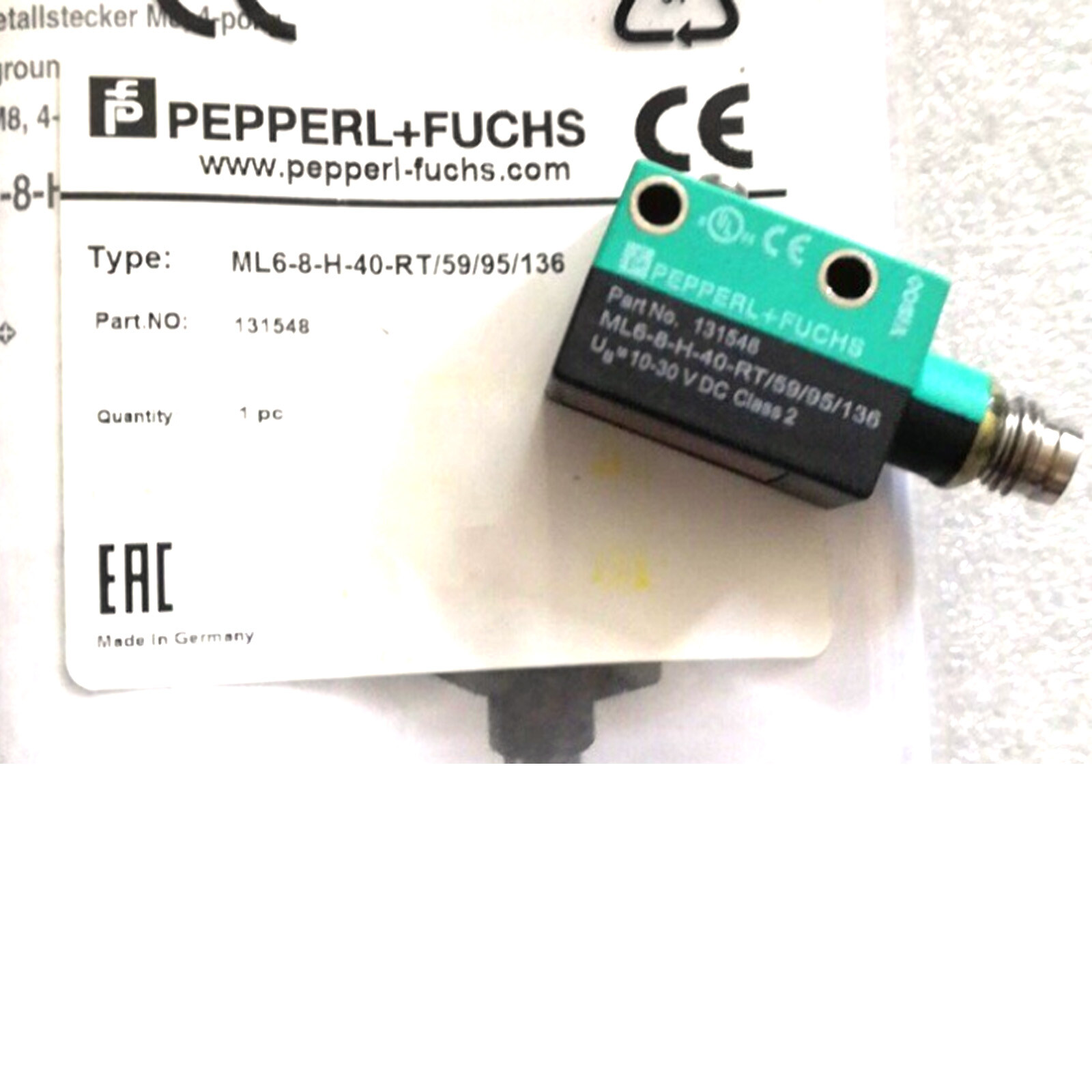 New In Box PEPPERL + FUCHS ML6-8-H-40-RT/59/95/136 Photoelectric Switch