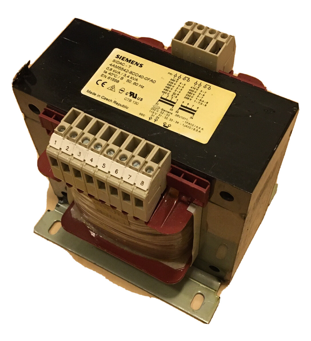 Siemens Transformer SIDAC-T 4AM5542-8DD40-0FA0 230/115V NEW