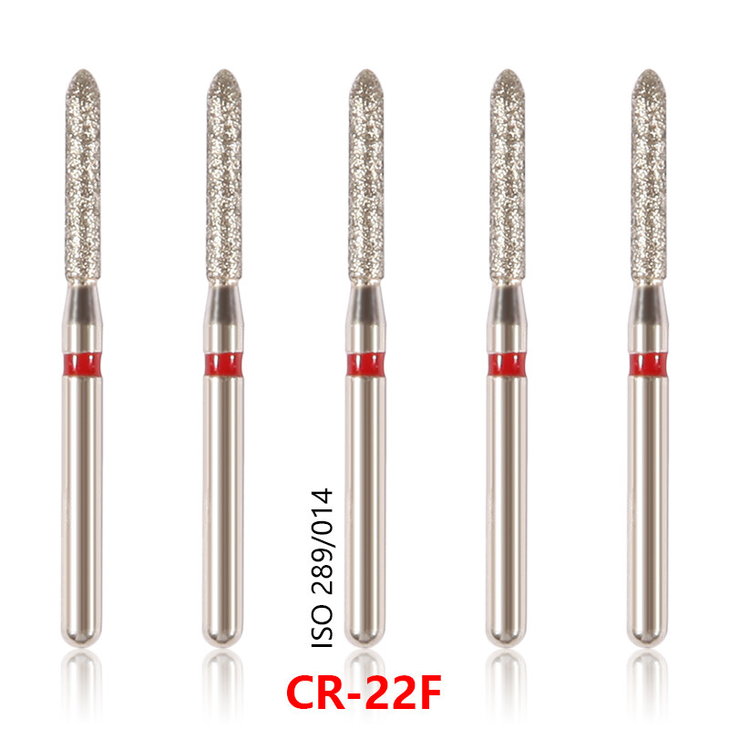 100pcs Dental Diamond Burs for High Speed Handpiece Medium Friction Grip 1.6MM