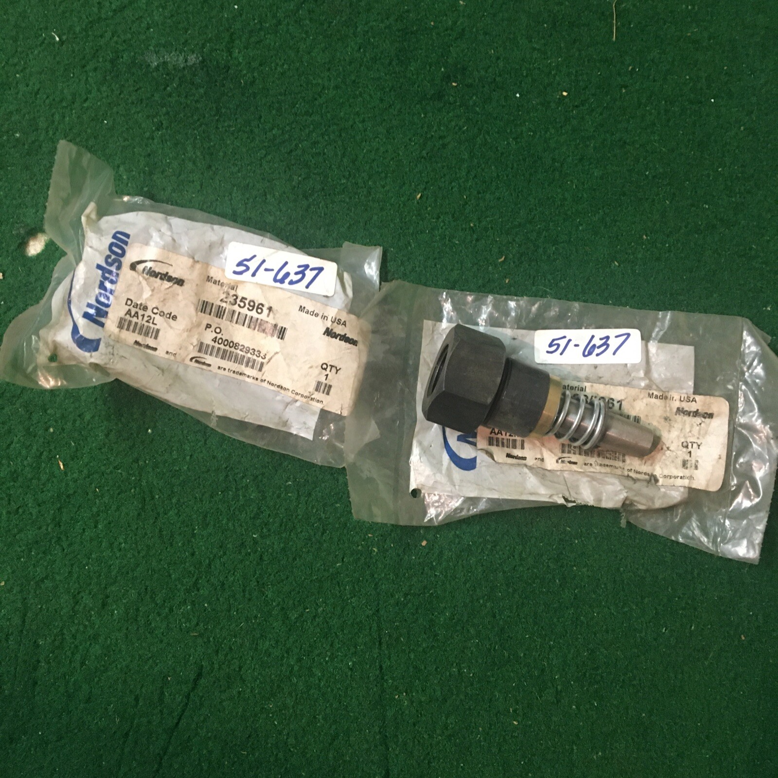 Lot of 2 – Nordson 235961 New in original package. Old Stock – See pictures.
