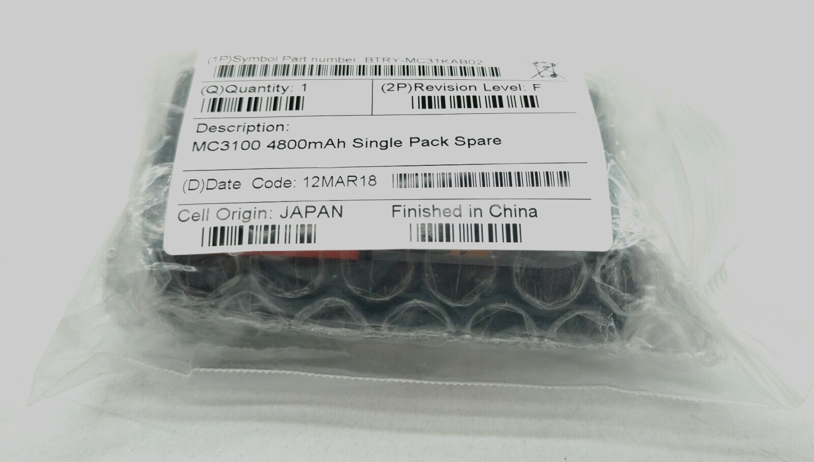 NEW 30X SYMBOL MC3100 MOBILE COMPUTER BATTERIES BTRY-MC31KAB02 3.7V 4800mAh OEM