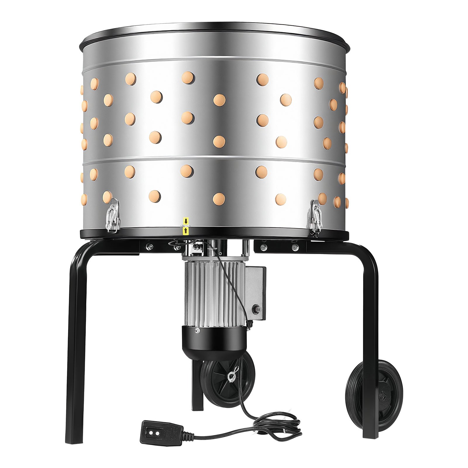 VEVOR 25.6″ Electric Chicken Plucker Machine 1200W & 275RPM 158 Fingers & Wheels