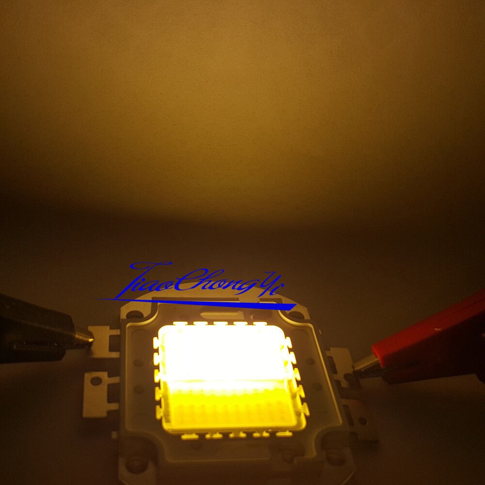 100W Double Color warm white + cool white 30-36V 3A High Power LED Light lamp