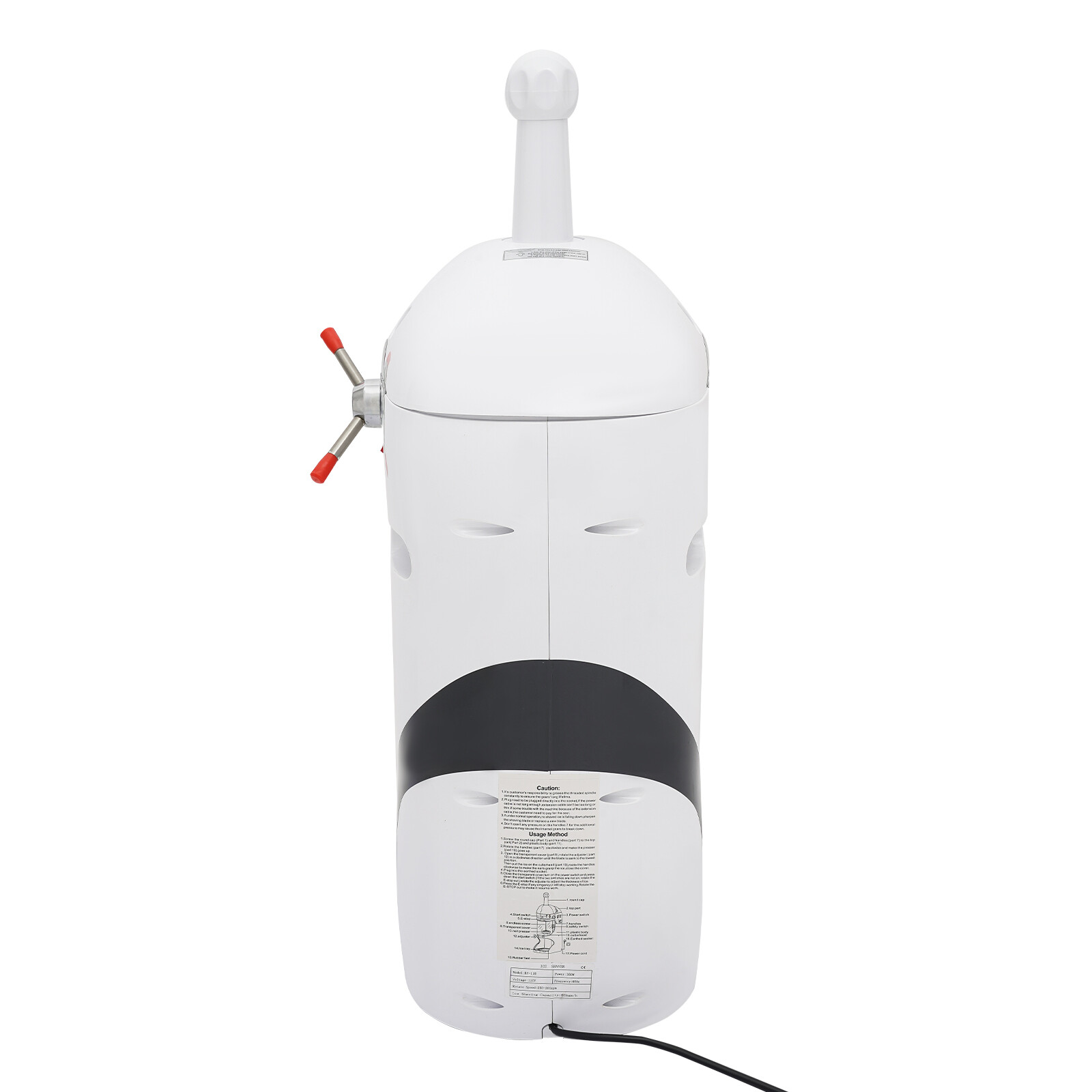 Ice Cub Shaved Ice Machine Commercial Ice Shaver Snow Cone Maker Premium 350W