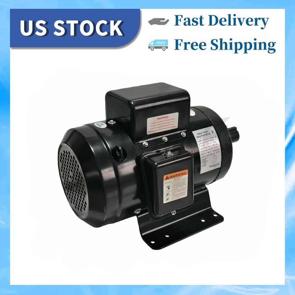 Air Compressor Motor For Ingersoll Rand Single Phase 230V 3450RPM 23172604 7.5HP
